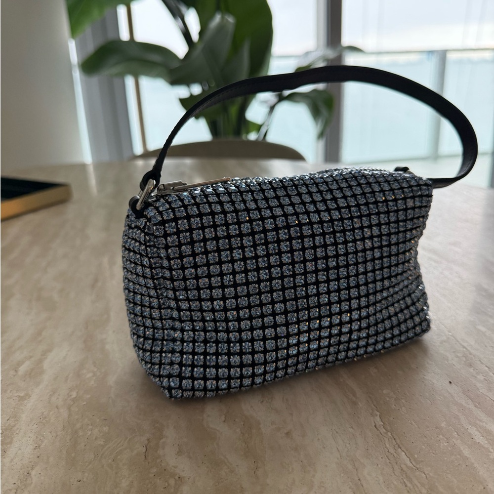 Alexander Wang Black and Silver Clutch